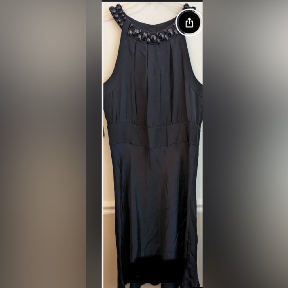 Banana Republic Black Strapless Dress black label